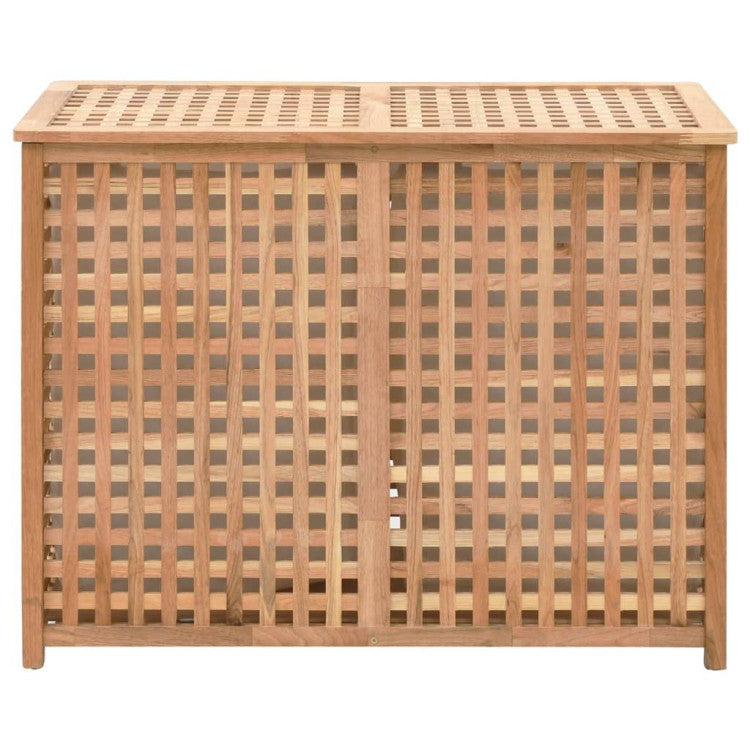 Natural Wood Laundry Bin Solid Walnut
