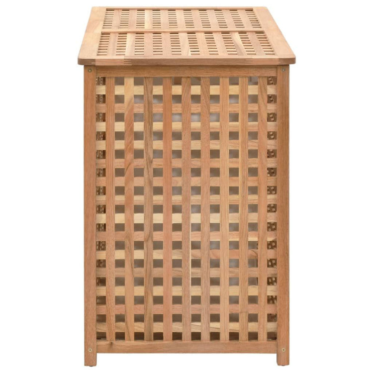 Natural Wood Laundry Bin Solid Walnut