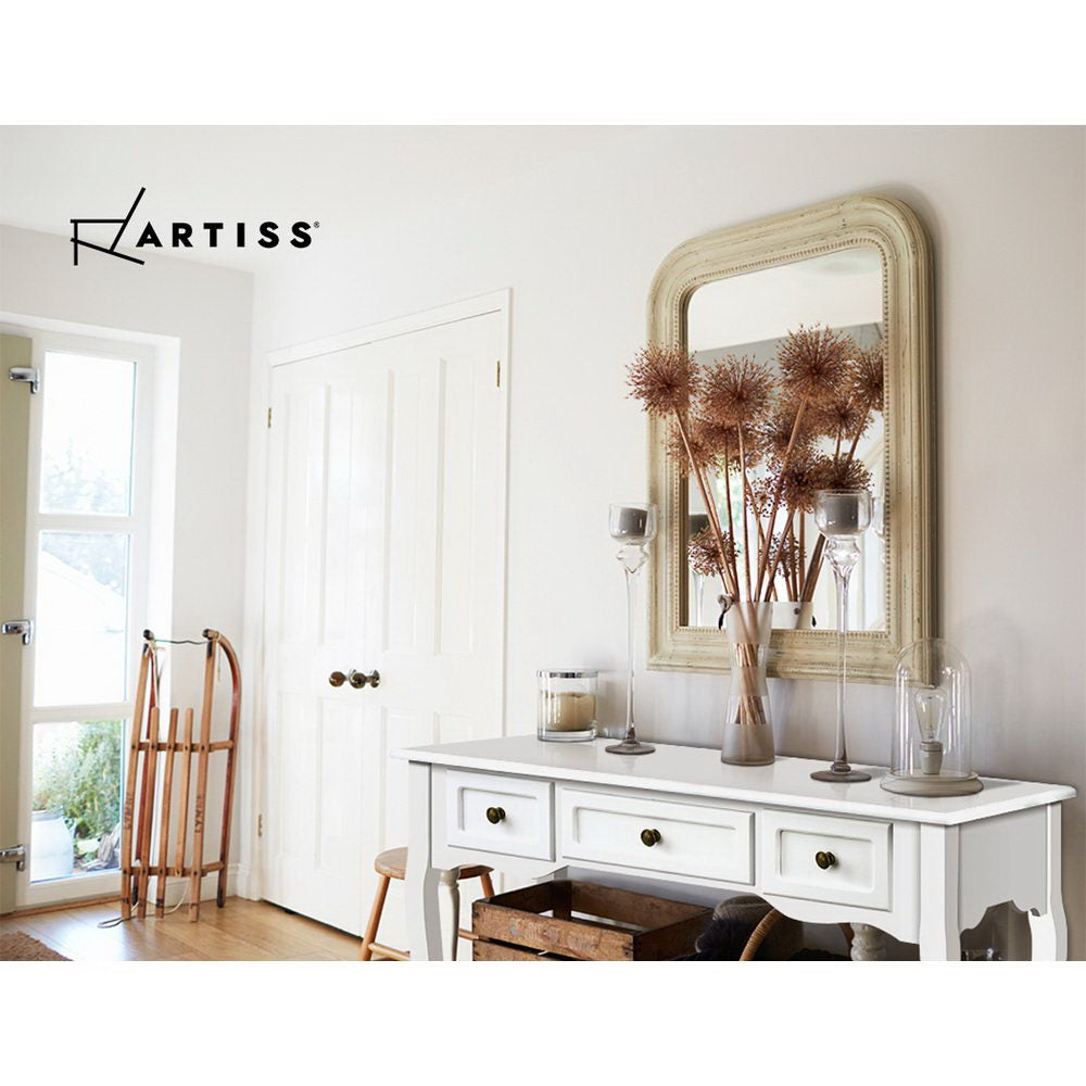 Hall Console French Drawer White