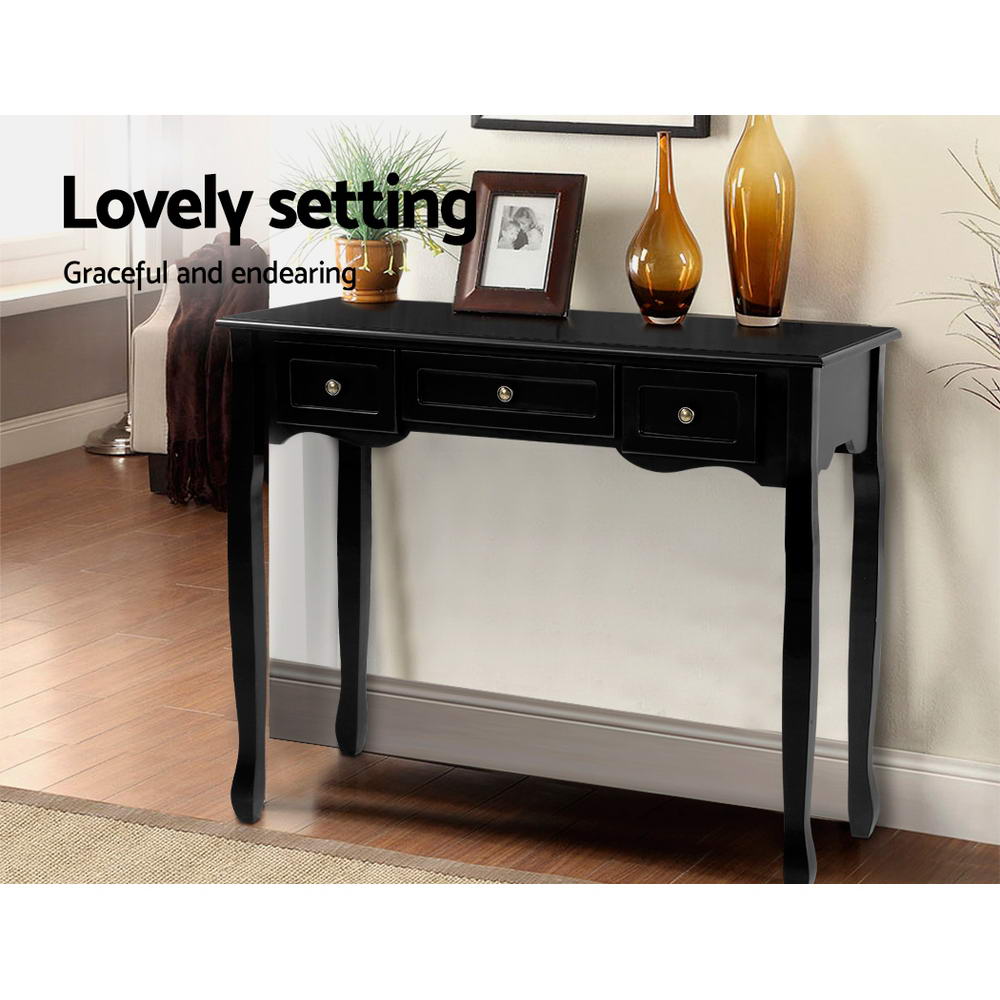 Black Tall Console
