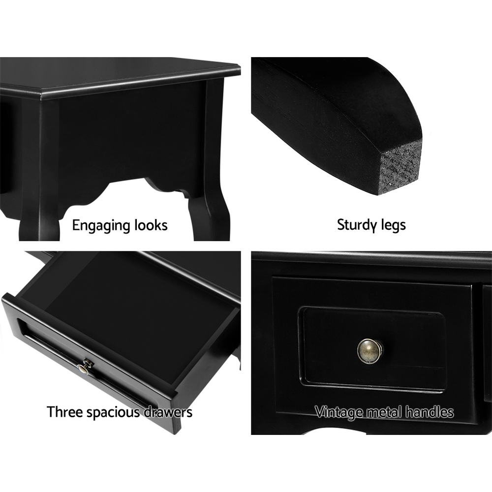 Black Tall Console