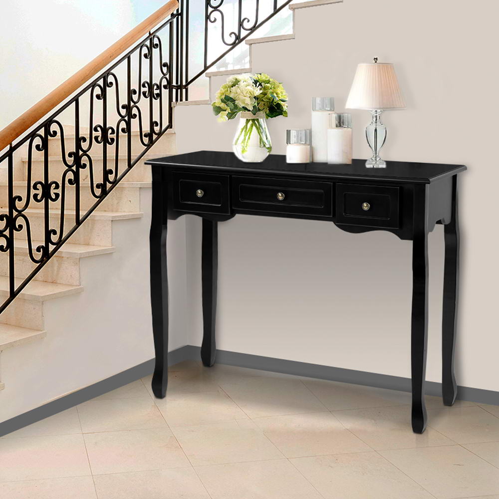 Black Tall Console
