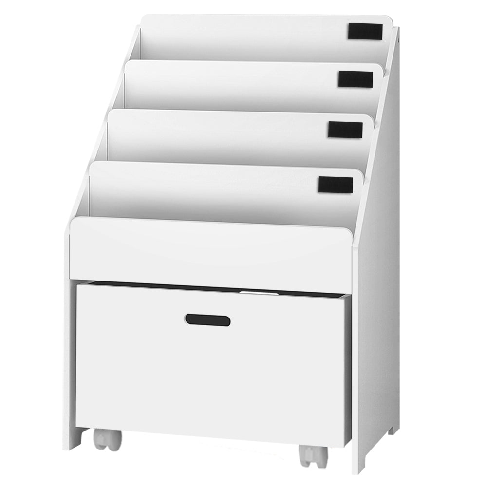 Keezi 4 Tiers Kids Bookshelf Storage