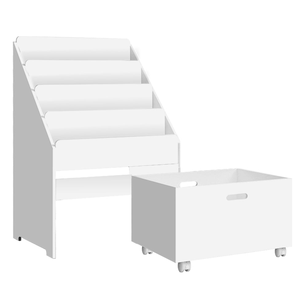 Keezi 4 Tiers Kids Bookshelf Storage
