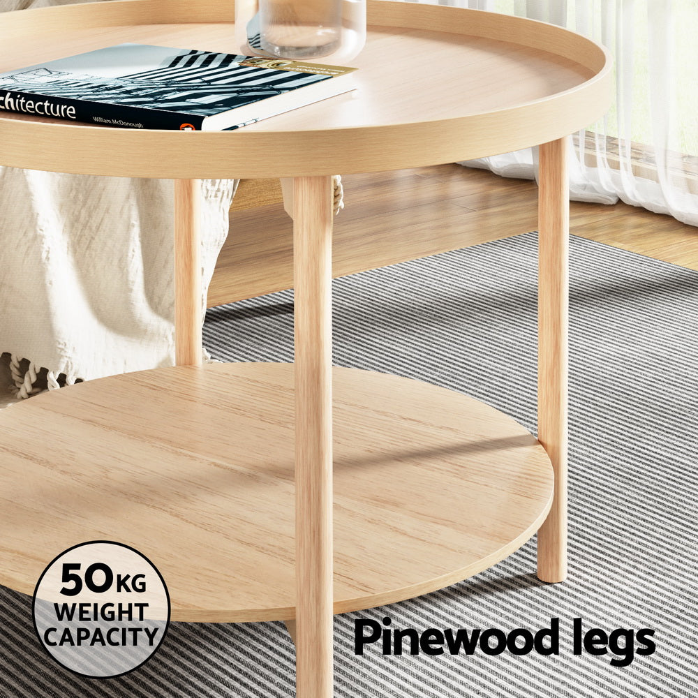 Coffee Table Side Table Round 70CM