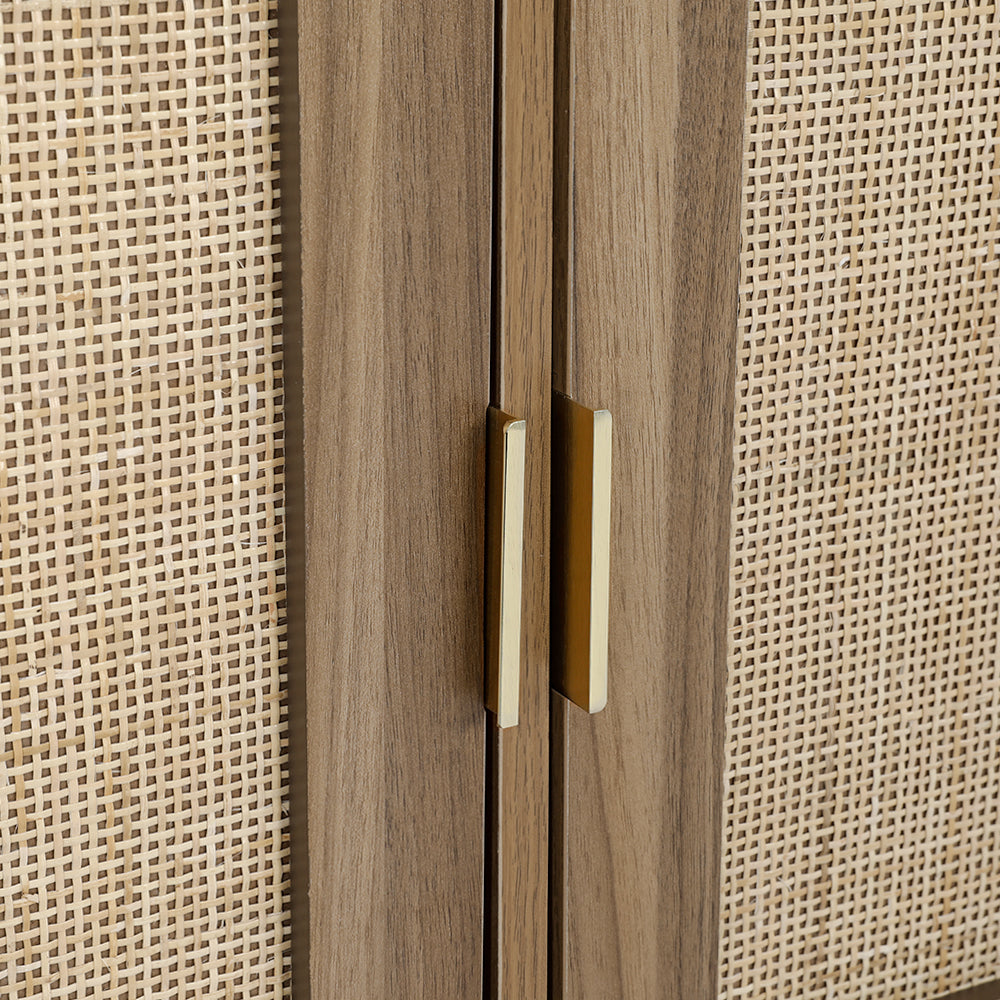 Walnut 3 Cupboard Buffet