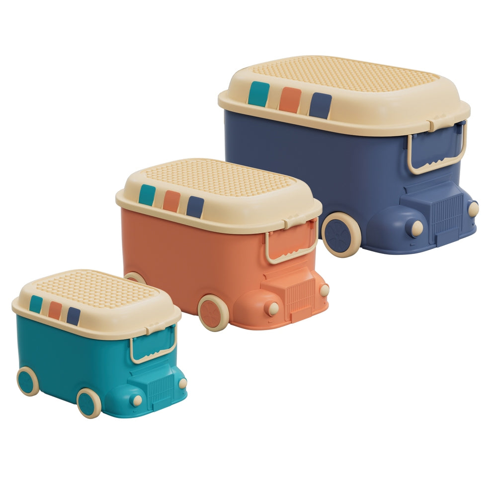 Keezi 3PCS Toy Storage Box