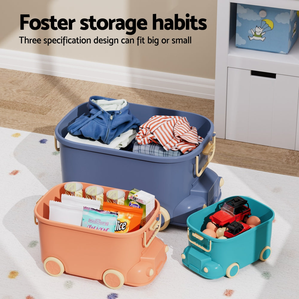 Keezi 3PCS Toy Storage Box