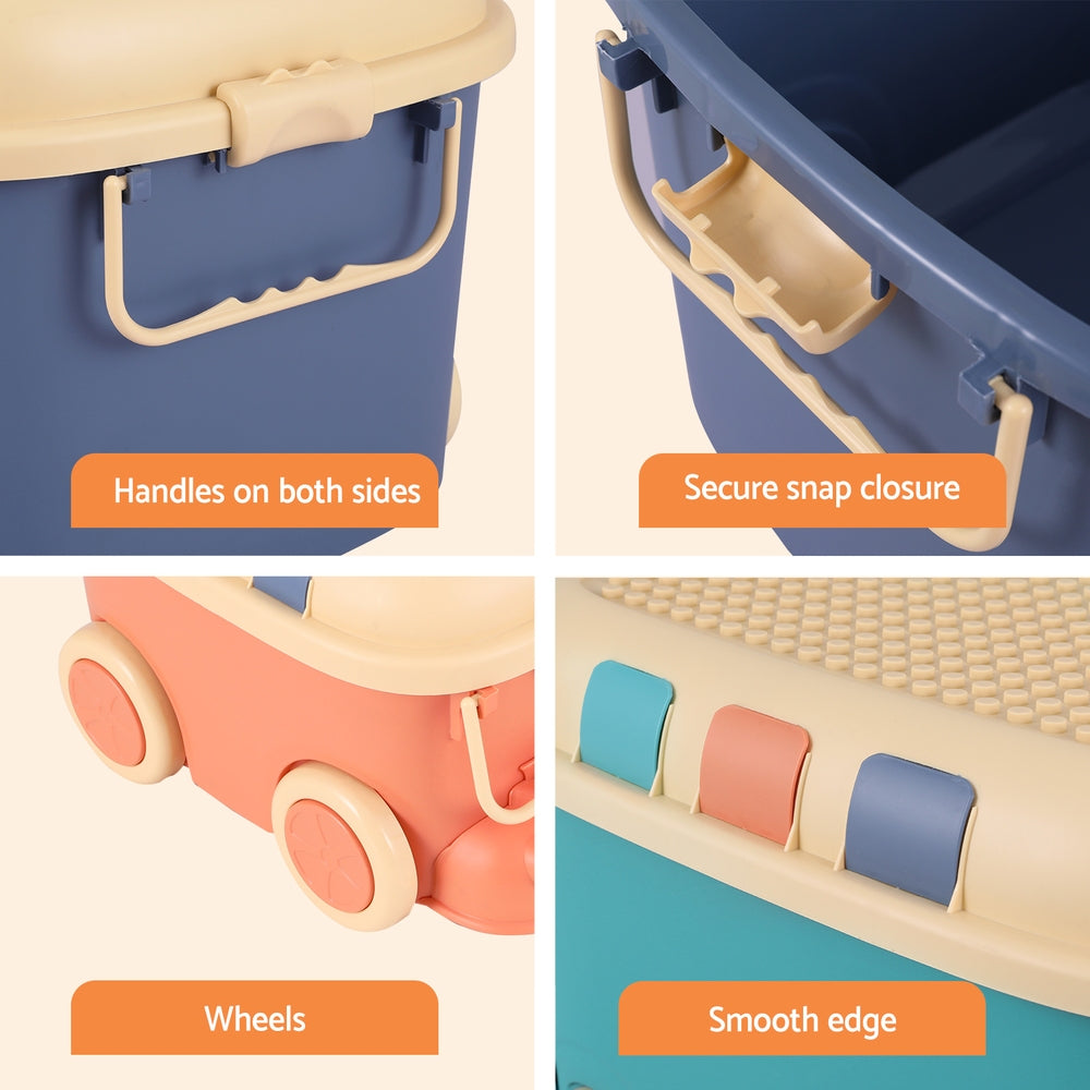 Keezi 3PCS Toy Storage Box