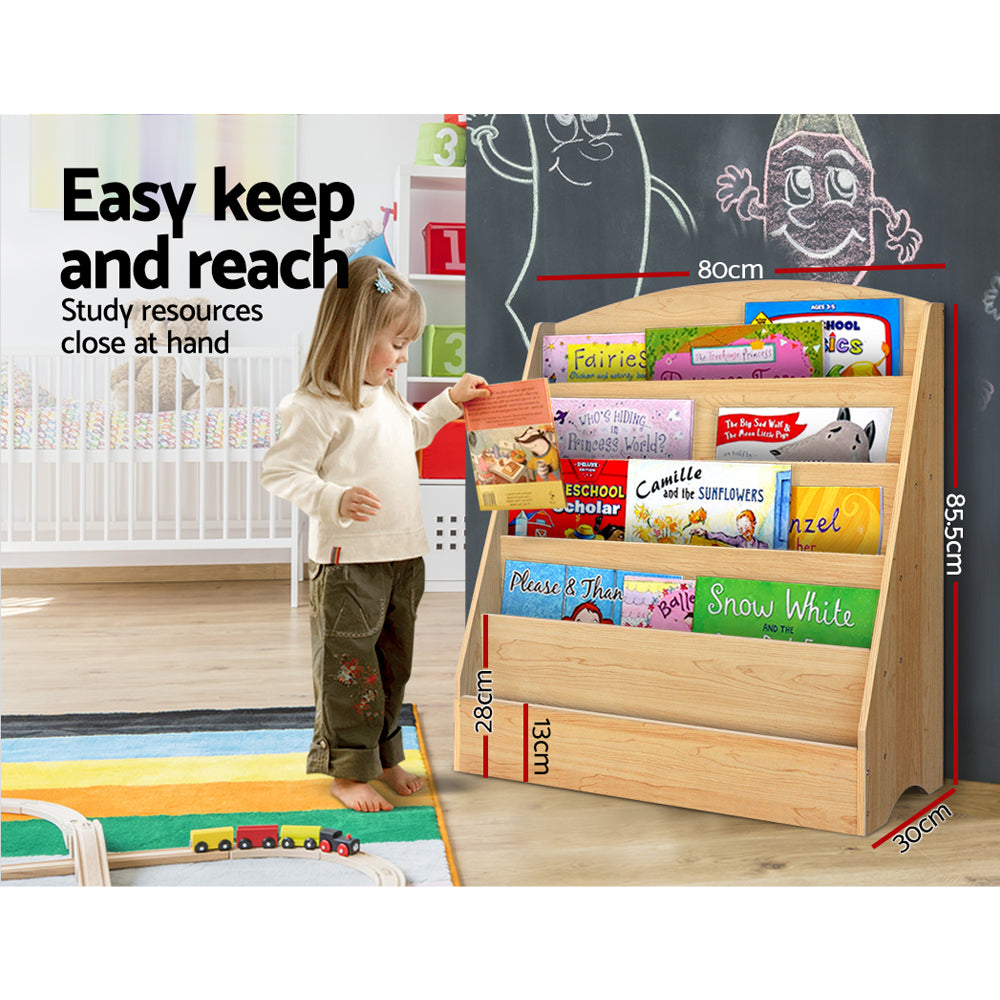 Keezi 5 Tiers Kids Bookshelf Display Rack