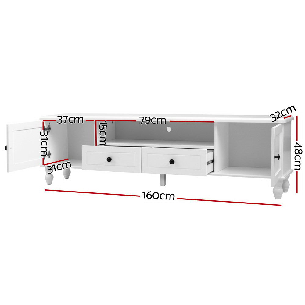 Janelle Tv Unit White