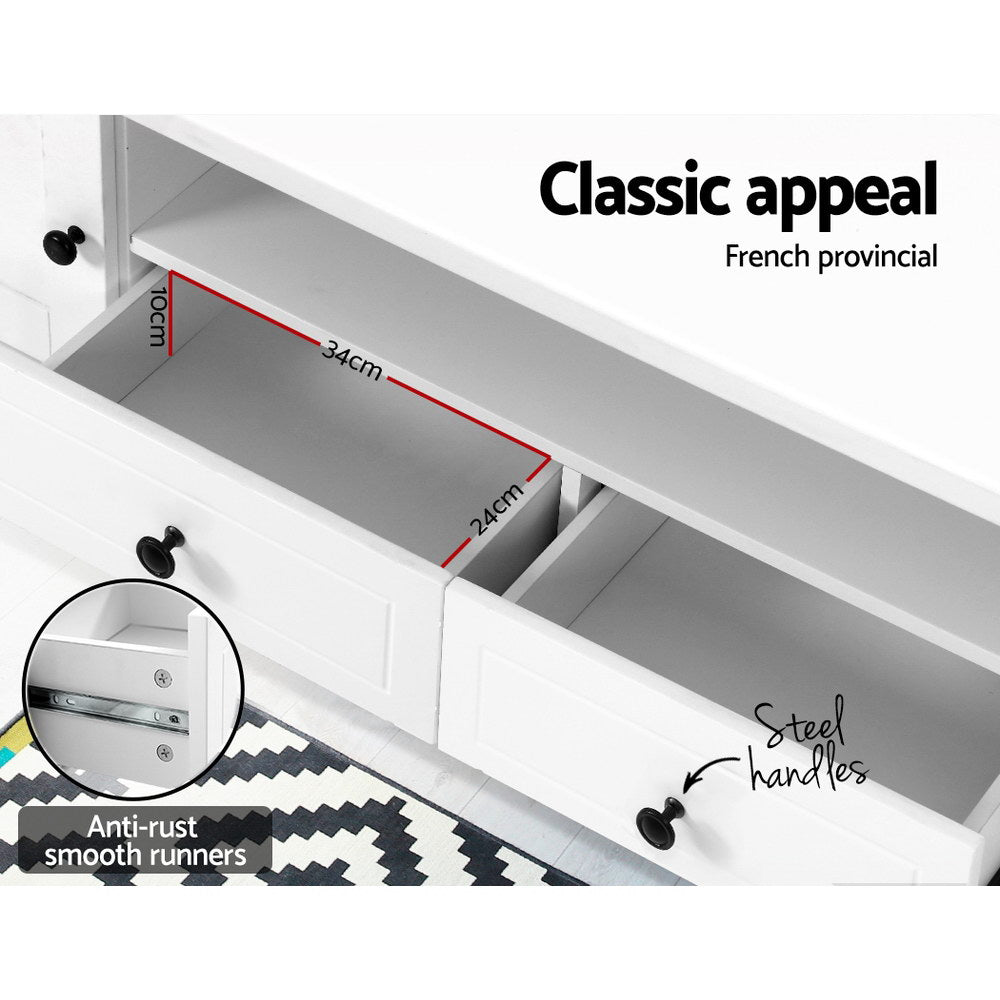 Janelle Tv Unit White