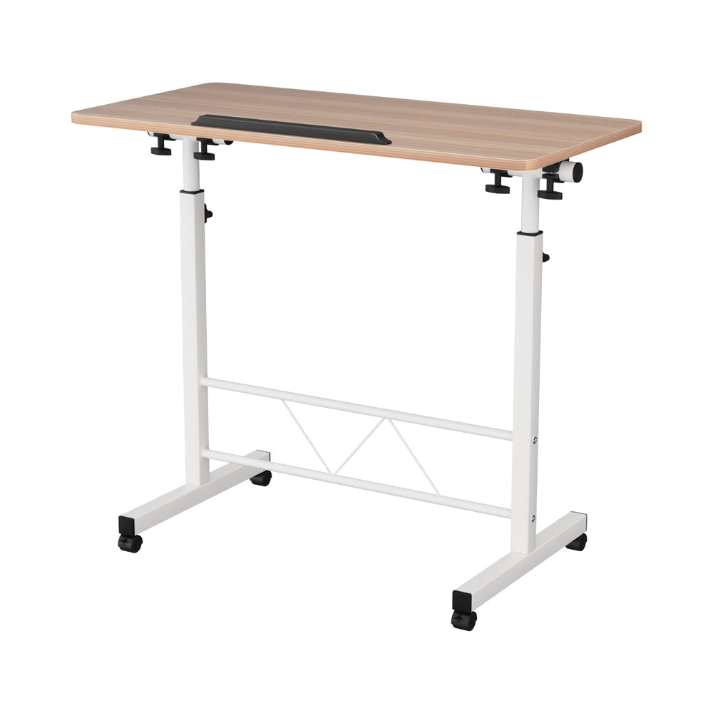 FREE SHIPPING! Laptop Desk Table Adjustable 80CM Light Wood