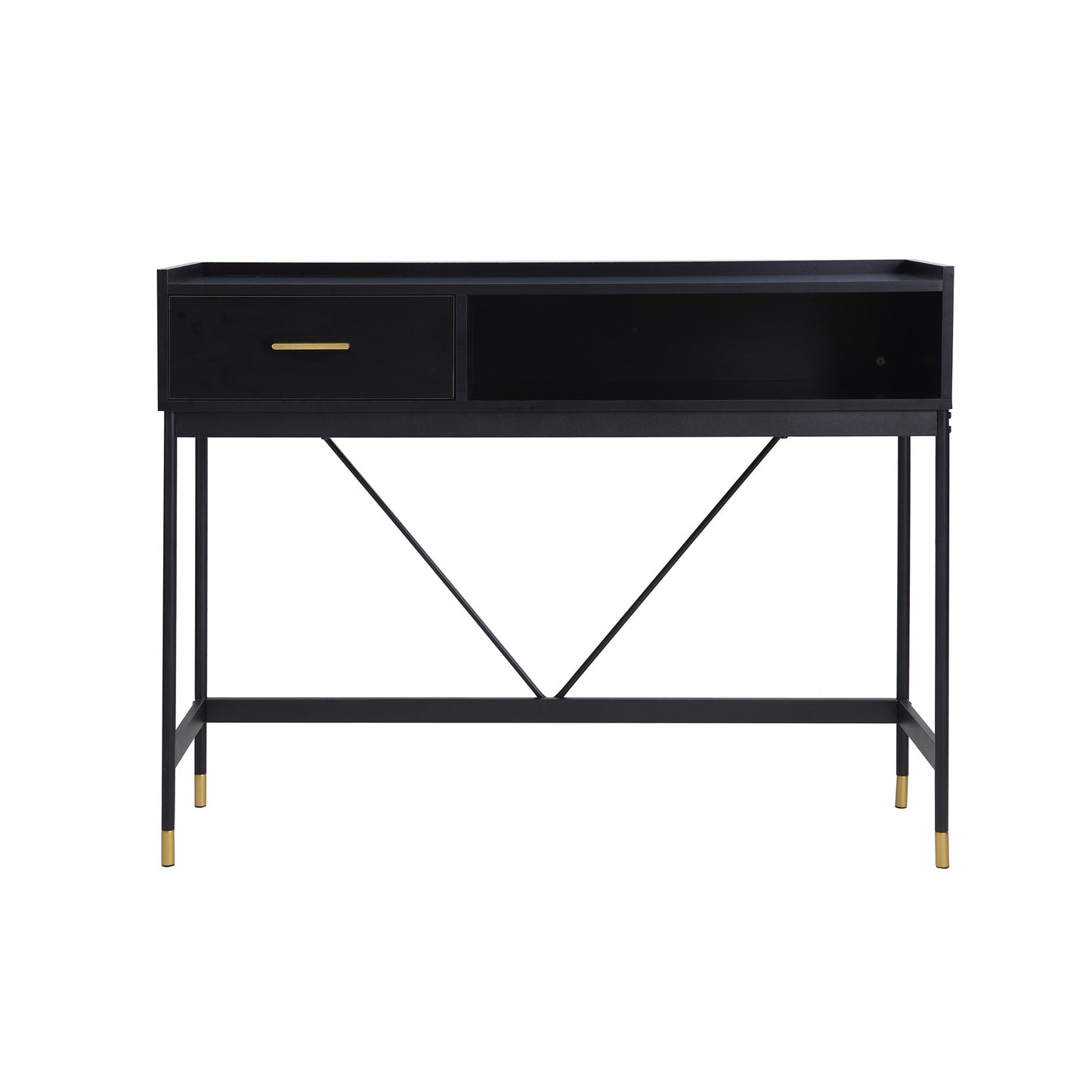 Alcona Matte Black Hall Table