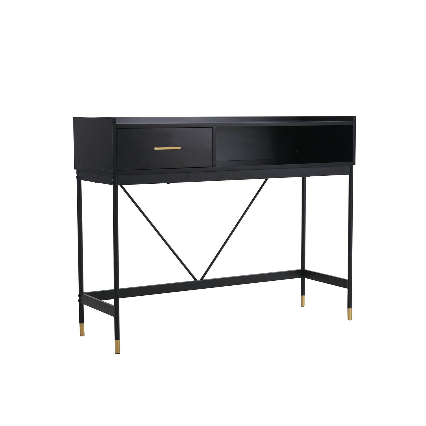 Alcona Matte Black Hall Table