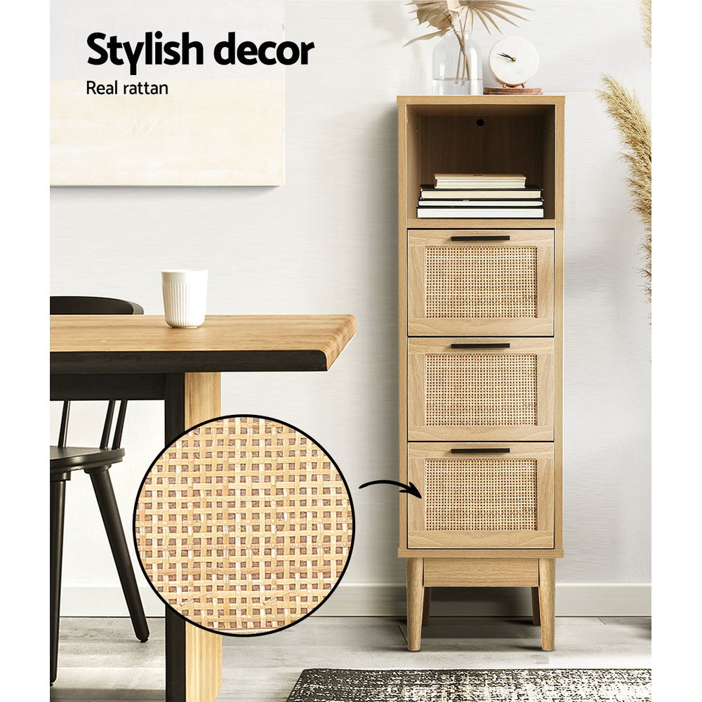 Adelle Rattan Side End Table