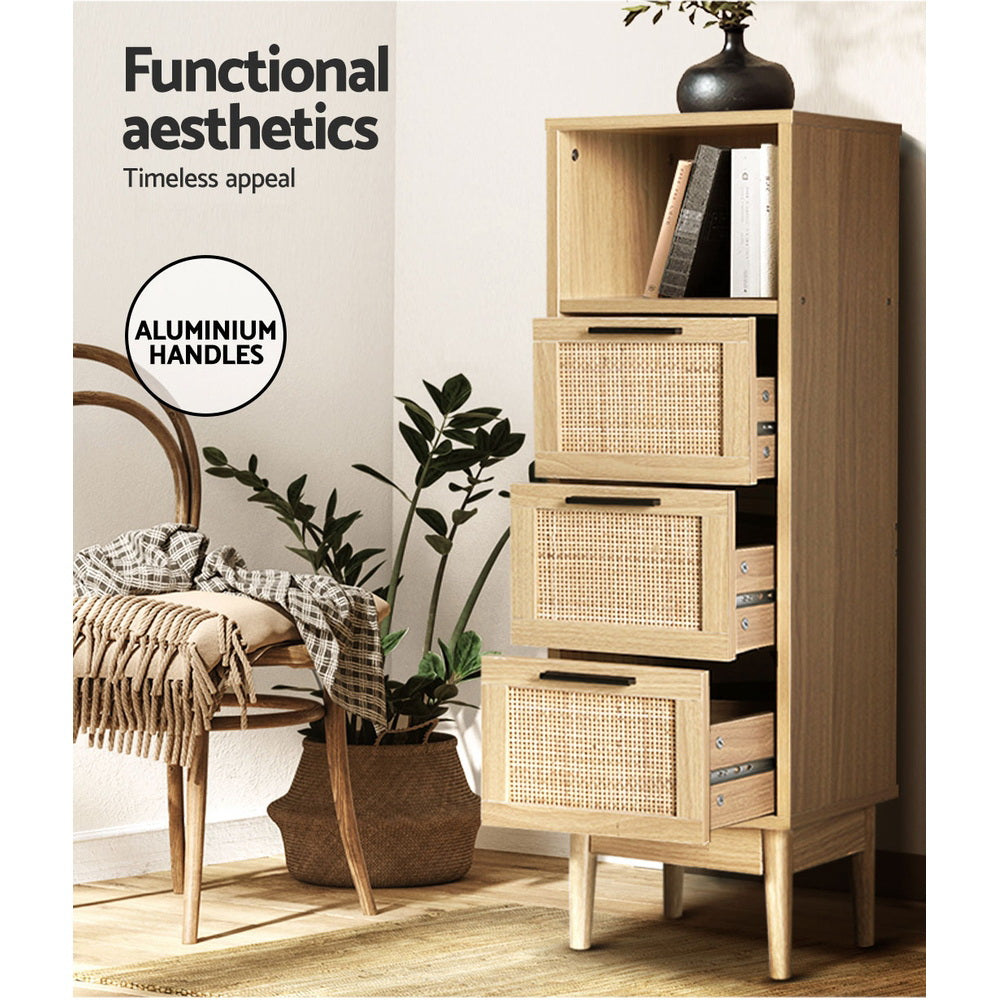 Adelle Rattan Side End Table