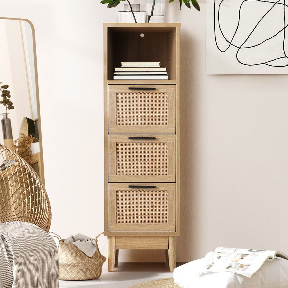 Adelle Rattan Side End Table