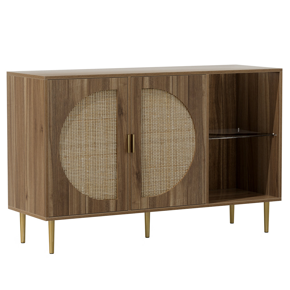 Walnut Buffet 2 Cupboard