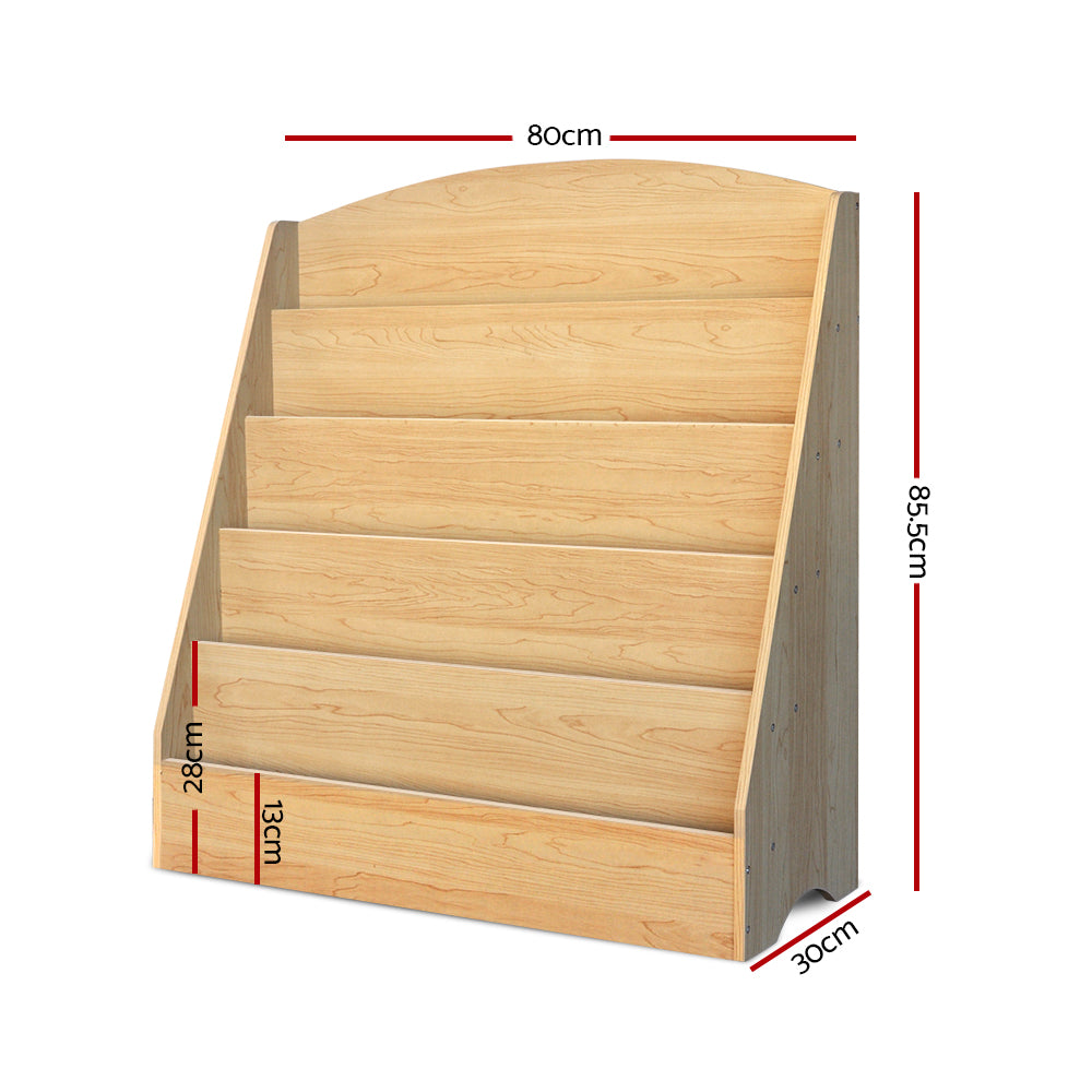 Keezi 5 Tiers Kids Bookshelf Display Rack
