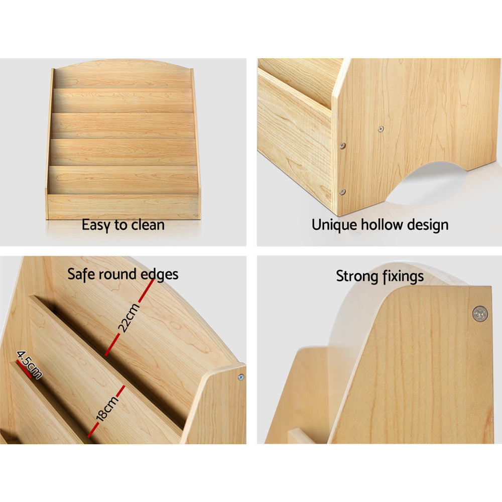 Keezi 5 Tiers Kids Bookshelf Display Rack