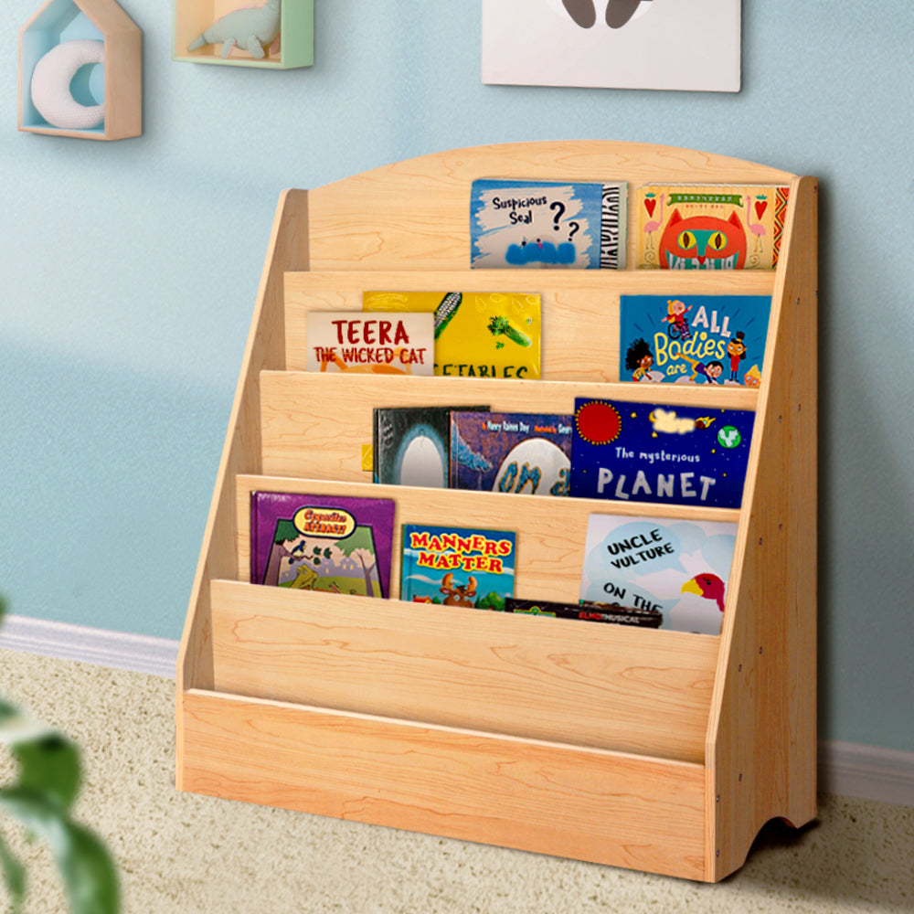 Keezi 5 Tiers Kids Bookshelf Display Rack