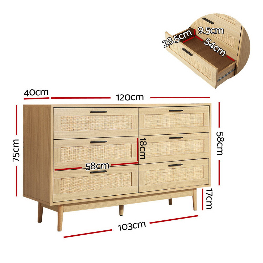 Adelle Rattan Sideboard