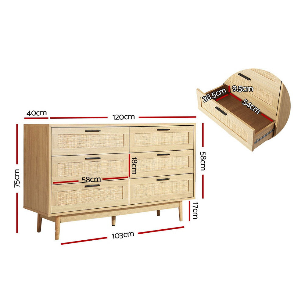 Adelle Rattan Sideboard