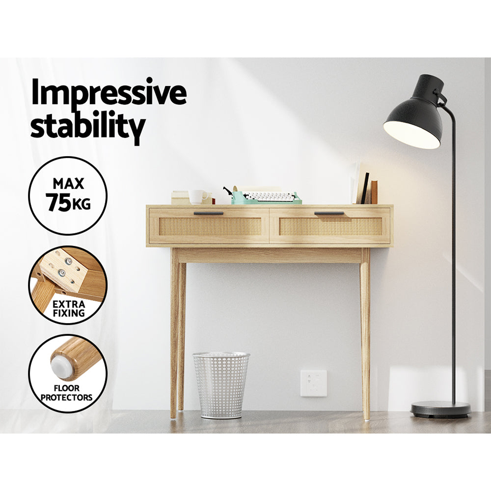 Adelle Rattan Hall Table