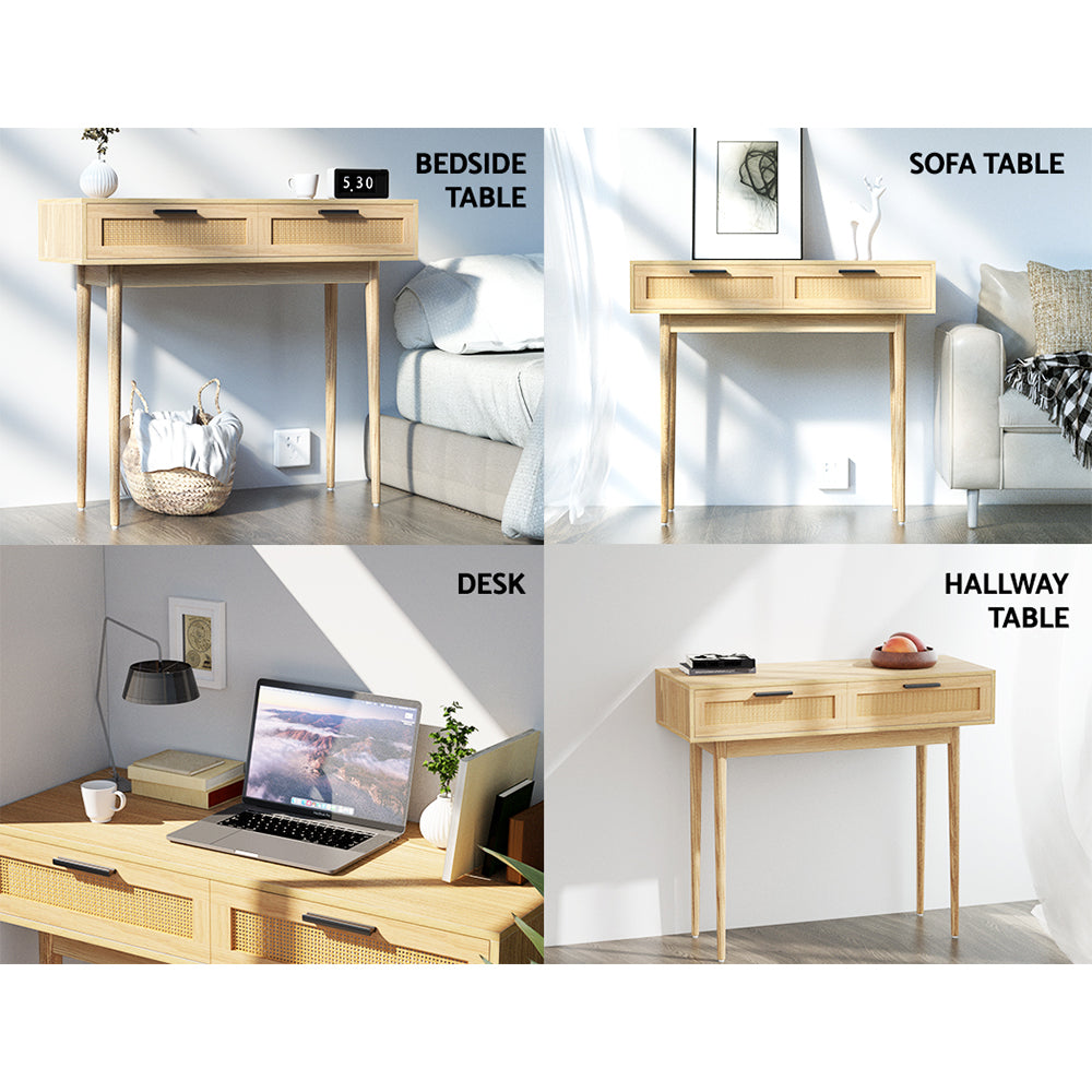 Adelle Rattan Hall Table