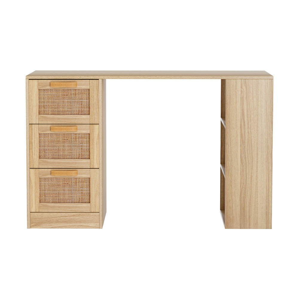 NEW!! Adelle Rattan Desk 3 Drawers