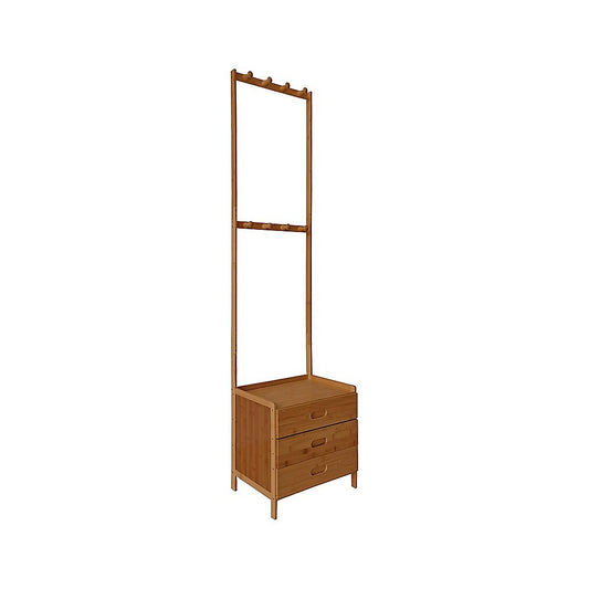 42x165cm Wooden Hall Stand Modern Style Minimalist Home Floor Coat Rack with Drawer