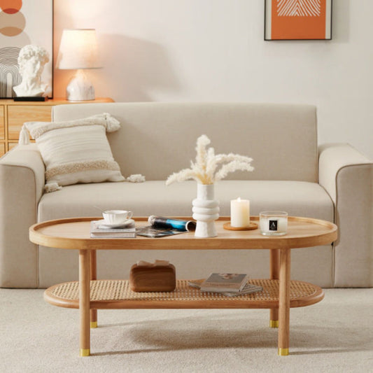 Lauren Natural Rattan Coffee Table