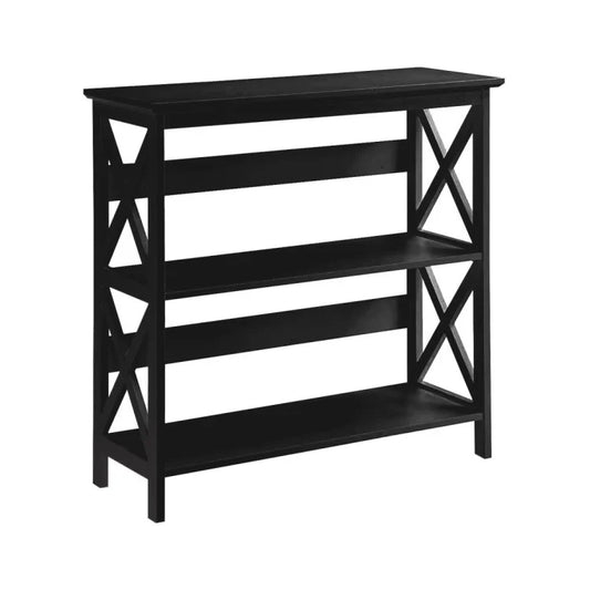 Irene Black 3 Tier Hall Bookcase