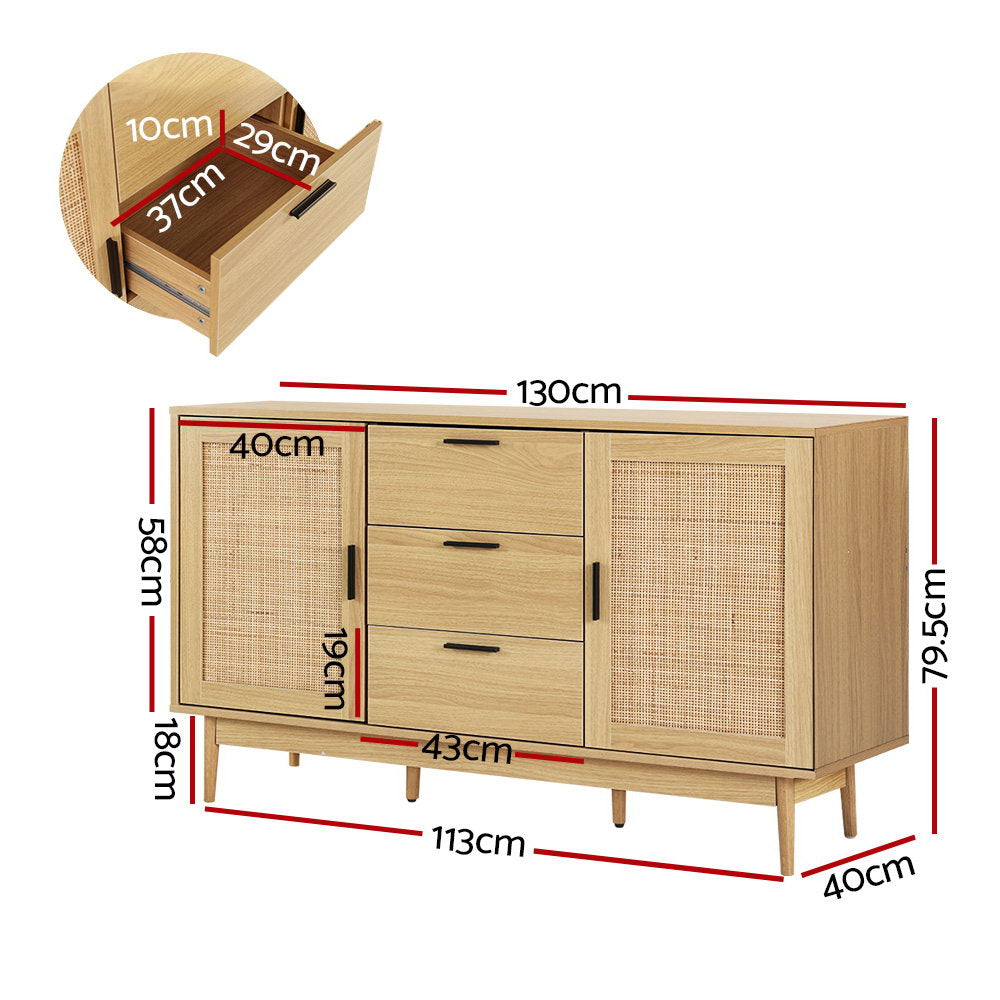 Adelle Rattan Sideboard Kitchen Buffet